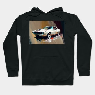 White Hot: White Muscle Car 1 of 4 Hoodie